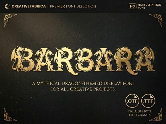 Barbara: When Mythic Typography Becomes Narrative Architecture