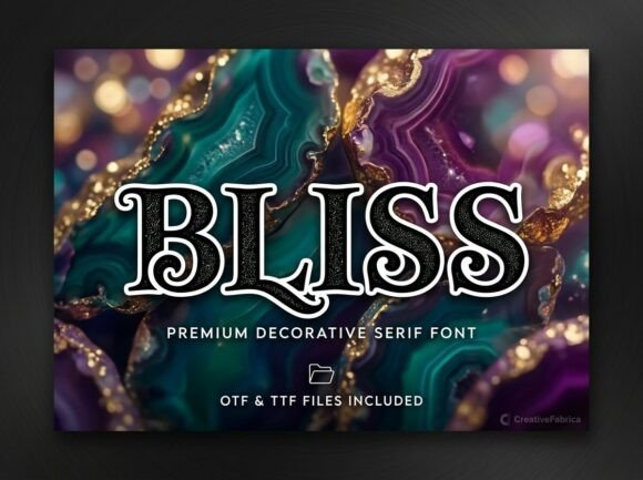 Bliss: A Decorative Display Font That Commands Attention