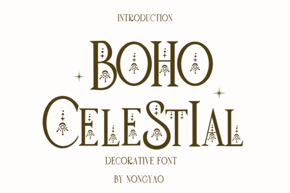 Boho Celestial: A Decorative Font with Soul