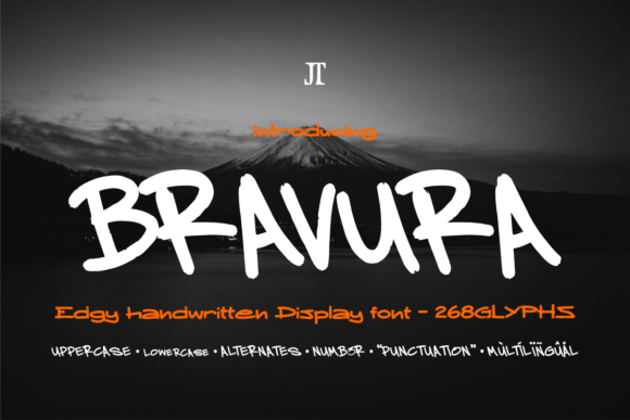 Bravura: Bold Handwritten Energy for Modern Design