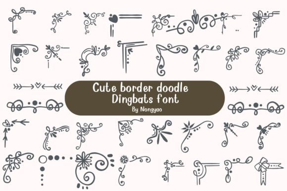 Cute Border Doodle Fonts: Playful, Versatile, and Perfect for Modern Design Workflows