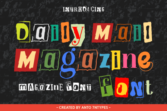 Daily Mail Magazine Font: When Vintage Ransom Letter Aesthetics Meet Modern Design Utility