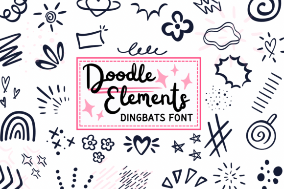 Doodle Elements: Sketch-Style Dingbats for Creative Impact
