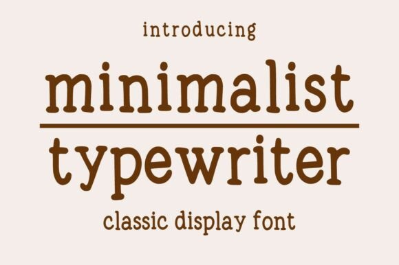Minimalist Typewriter