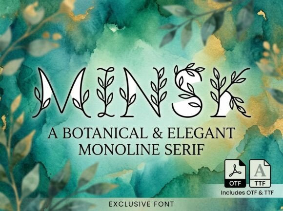 Minsk: A Bold, Artistic Display Font for Standout Design