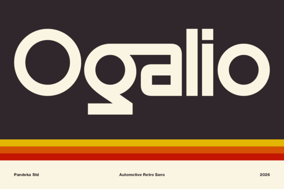 Ogalio: A Bold Retro Typeface for Automotive Branding
