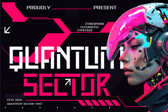 Quantum Sector: The Cyberpunk Techno Font Redefining Digital Typography