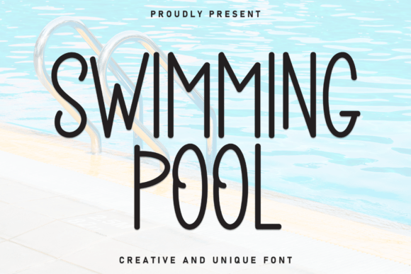 Swimming Pool Font: Where Whimsy Meets Elegance in Every Curve
