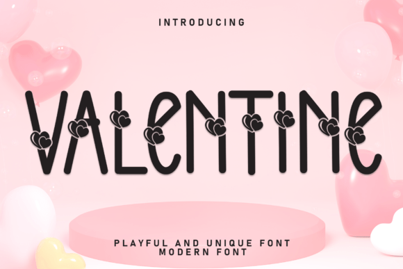 Valentine: A Modern Font for Heartfelt Design
