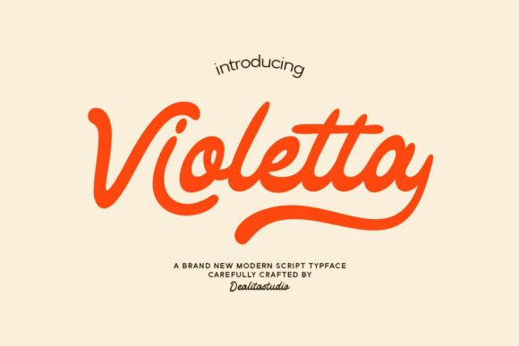 Violetta: Elegant Retro Script Font